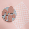 Texture sheet Polymer clay stencil sheet "Square" pattern shapes mat - Luxy Kraft