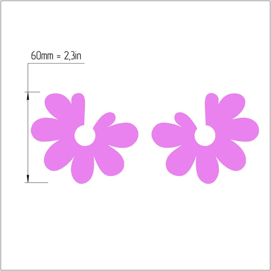 2 pcs set Earrings Polymer clay 3D cutters Geometry Jewelry shape cutter - Luxy Kraft