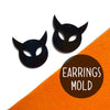 Halloween Devil Silicone earrings mold for resin and epoxy