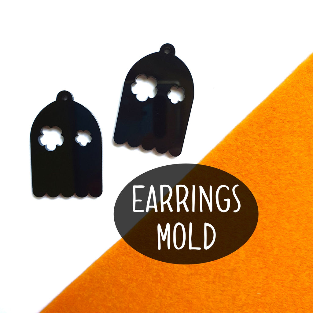 Halloween Ghost Silicone earrings mold for resin and epoxy