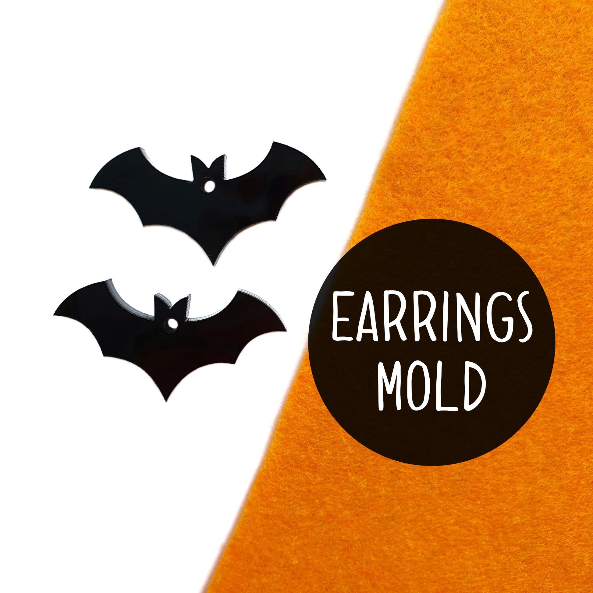 Halloween Bat Silicone earrings mold for resin and epoxy