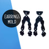 Silicone earrings jewelry mold for resin and epoxy