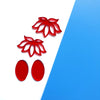 Silicone stud earrings mold Jewelry Resin mould for resin and epoxy Lotus mold - Luxy Kraft
