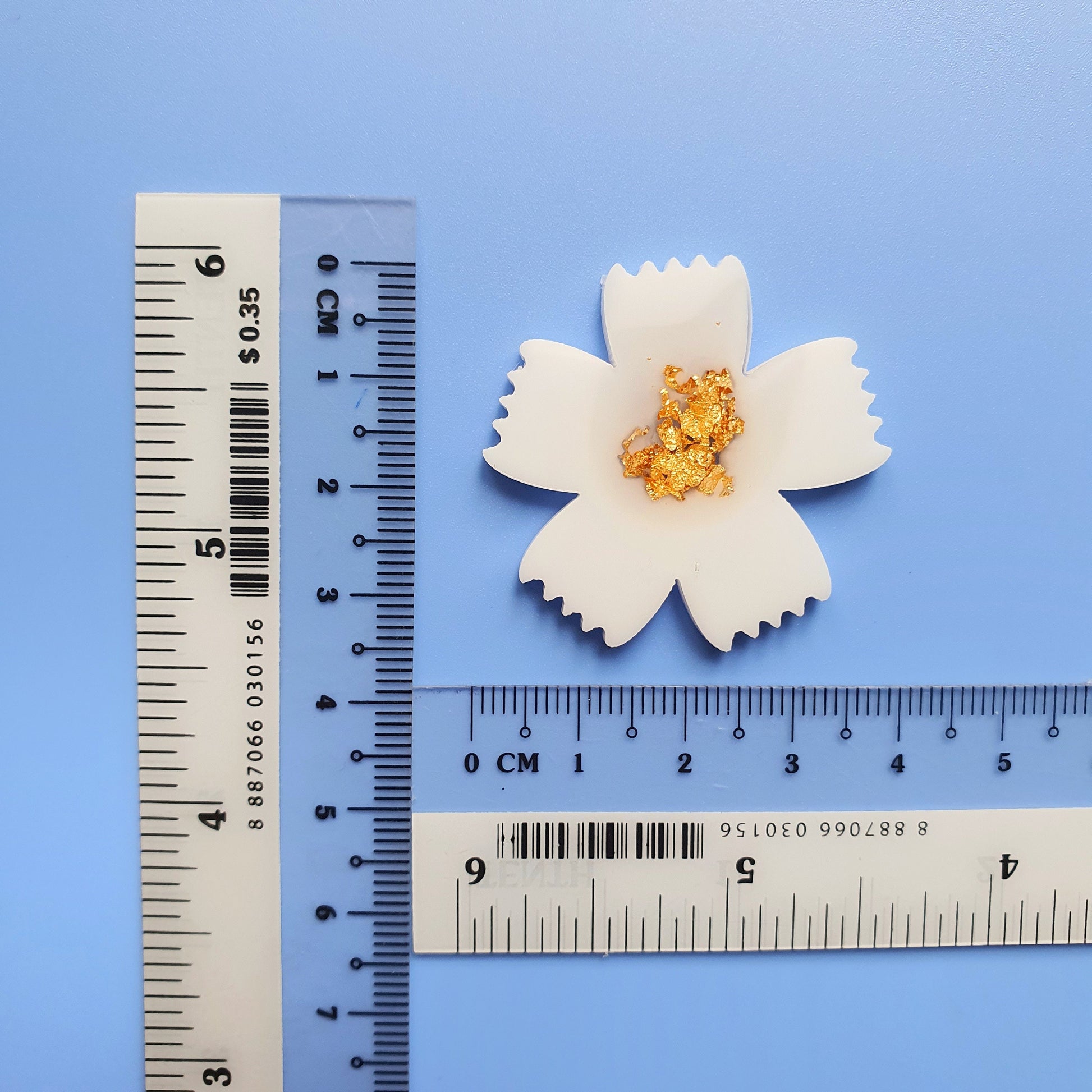 Silicone earrings mold flower mould for resin and epoxy "Cornflower" - Luxy Kraft
