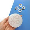Silicone earrings mold flower mould for resin and epoxy