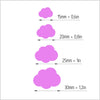 Earrings Polymer clay 3D cutters "Cloud" Jewelry shape cutter - Luxy Kraft