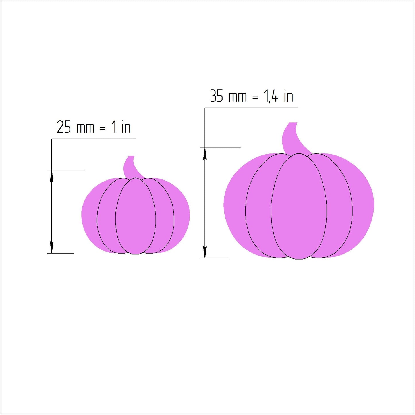 Pumpkin Polymer clay cutter 3D print cutters Jewelry Earrings shape plastic cutter