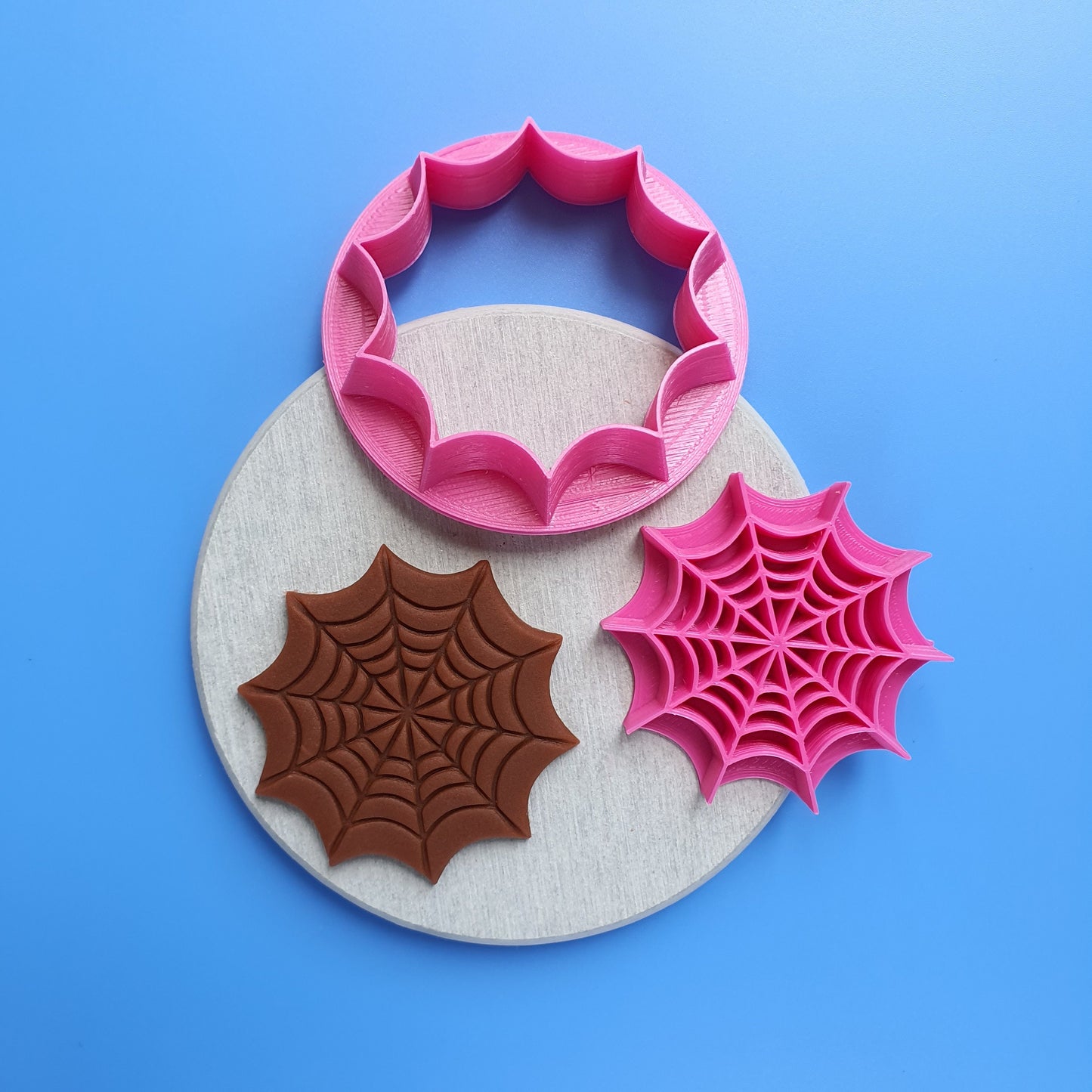 Spider net Polymer clay cutter 3D print cutters stamp Jewelry Earrings shape plastic cutter - Luxy Kraft