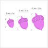 Acorn Polymer clay cutter 3D print cutters Jewelry Earrings shape plastic cutter - Luxy Kraft