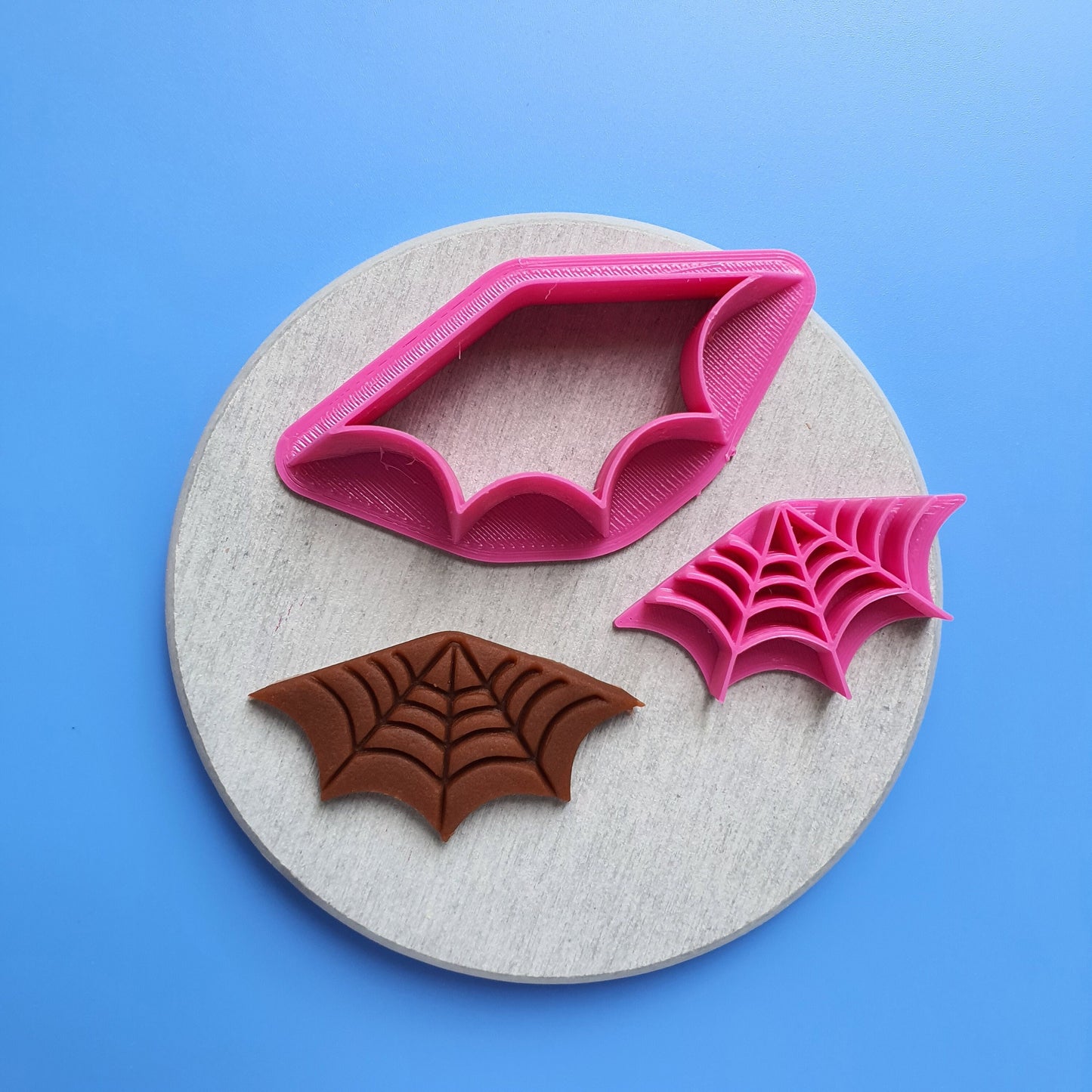 Spider net Polymer clay cutter 3D print cutters stamp Jewelry Earrings shape plastic cutter