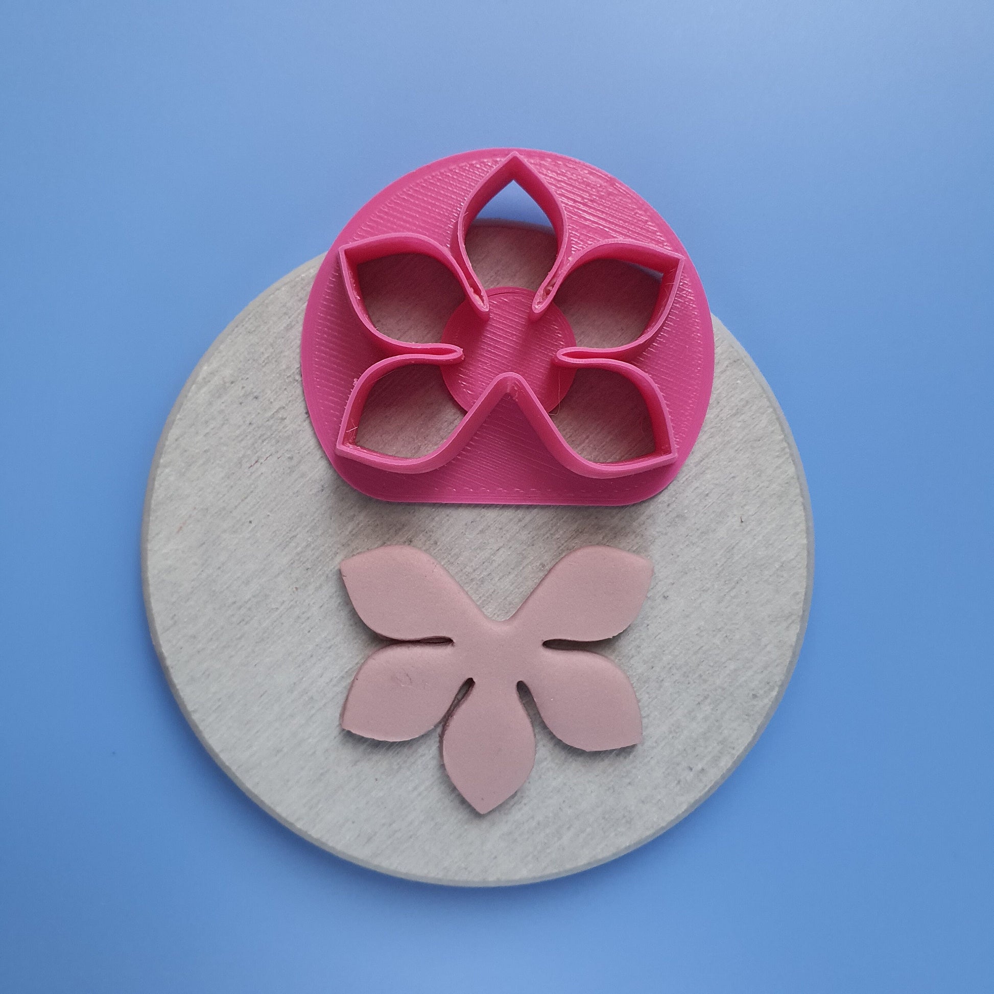 Flower petals Polymer clay cutter 3D print cutters Jewelry Earrings shape plastic cutter