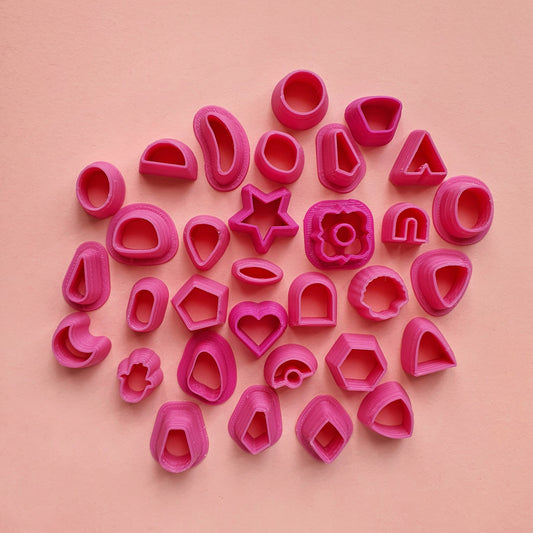 Clay cutters set for stud earrings jewelry clay kit - Luxy Kraft