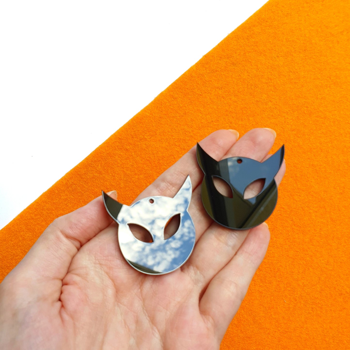 Halloween Devil Silicone earrings mold for resin and epoxy - Luxy Kraft