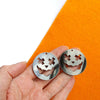 Halloween Smyle Zombie Silicone earrings mold for resin and epoxy - Luxy Kraft