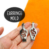 Halloween "Bottle Snake Poison" Silicone earrings mold for resin and epoxy - Luxy Kraft