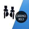 Silicone earrings jewelry mold for resin and epoxy - Luxy Kraft