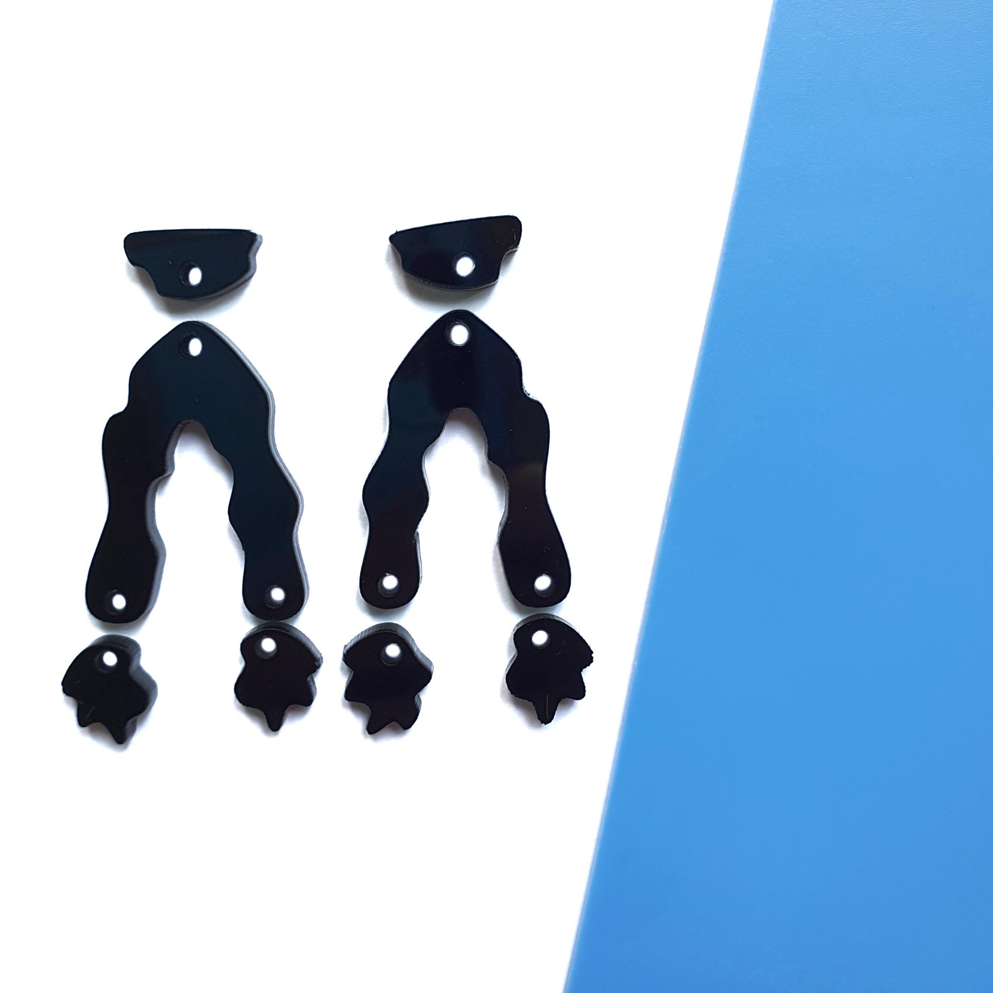 Silicone earrings jewelry mold for resin and epoxy