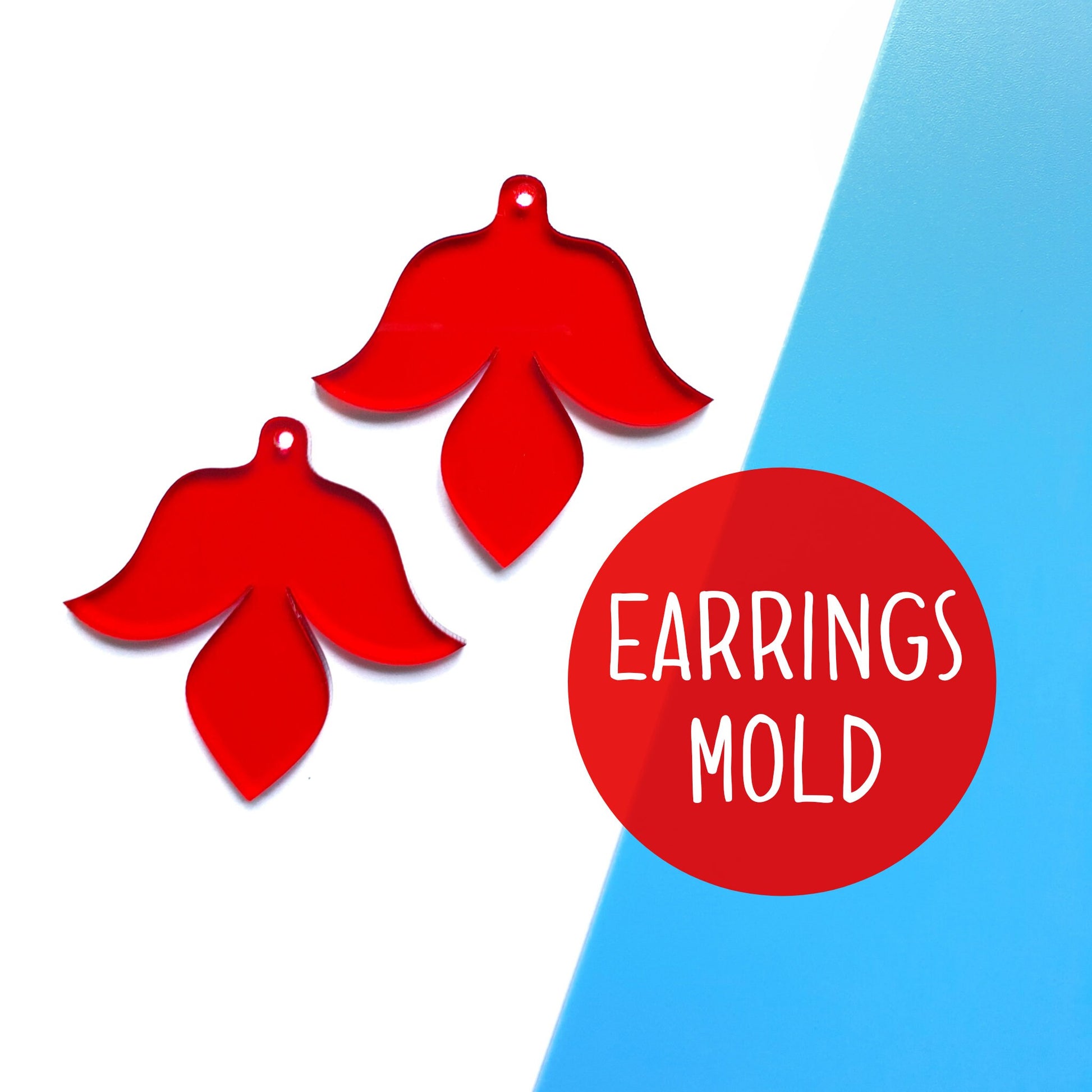 Silicone earrings mold Flower Jewelry Resin mould for resin and epoxy