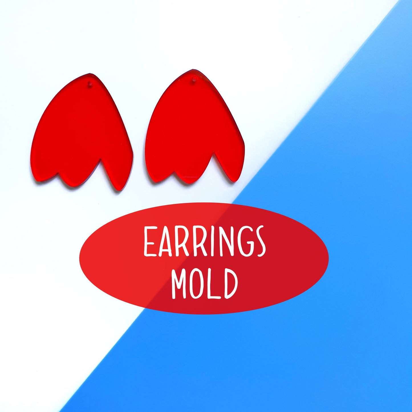 Silicone stud earrings mold Jewelry Resin mould for resin and epoxy Tulip mold - Luxy Kraft