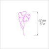 Polymer clay 3D "Flower" stamp embossing - Luxy Kraft