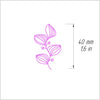 Polymer clay 3D "Leaves" stamp embossing - Luxy Kraft