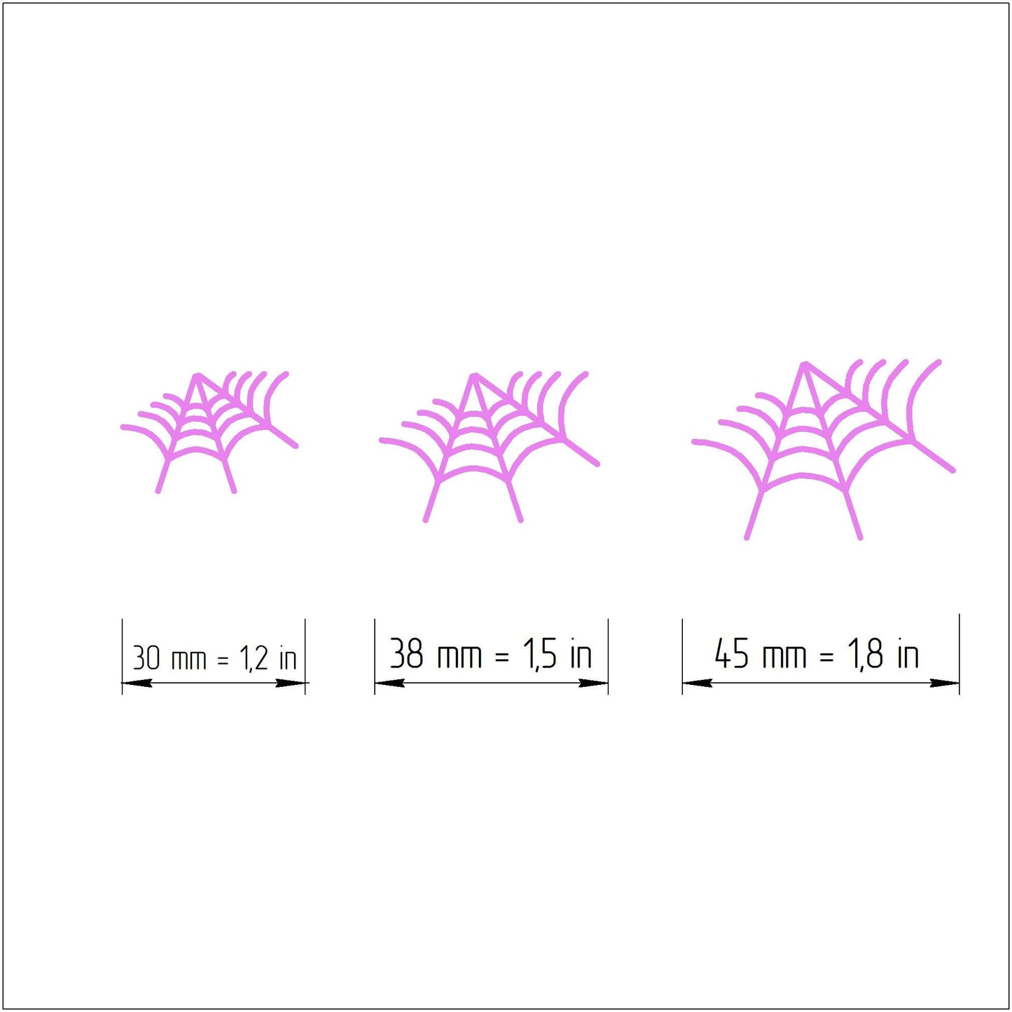 Spider net Polymer clay cutter 3D print cutters stamp Jewelry Earrings shape plastic cutter