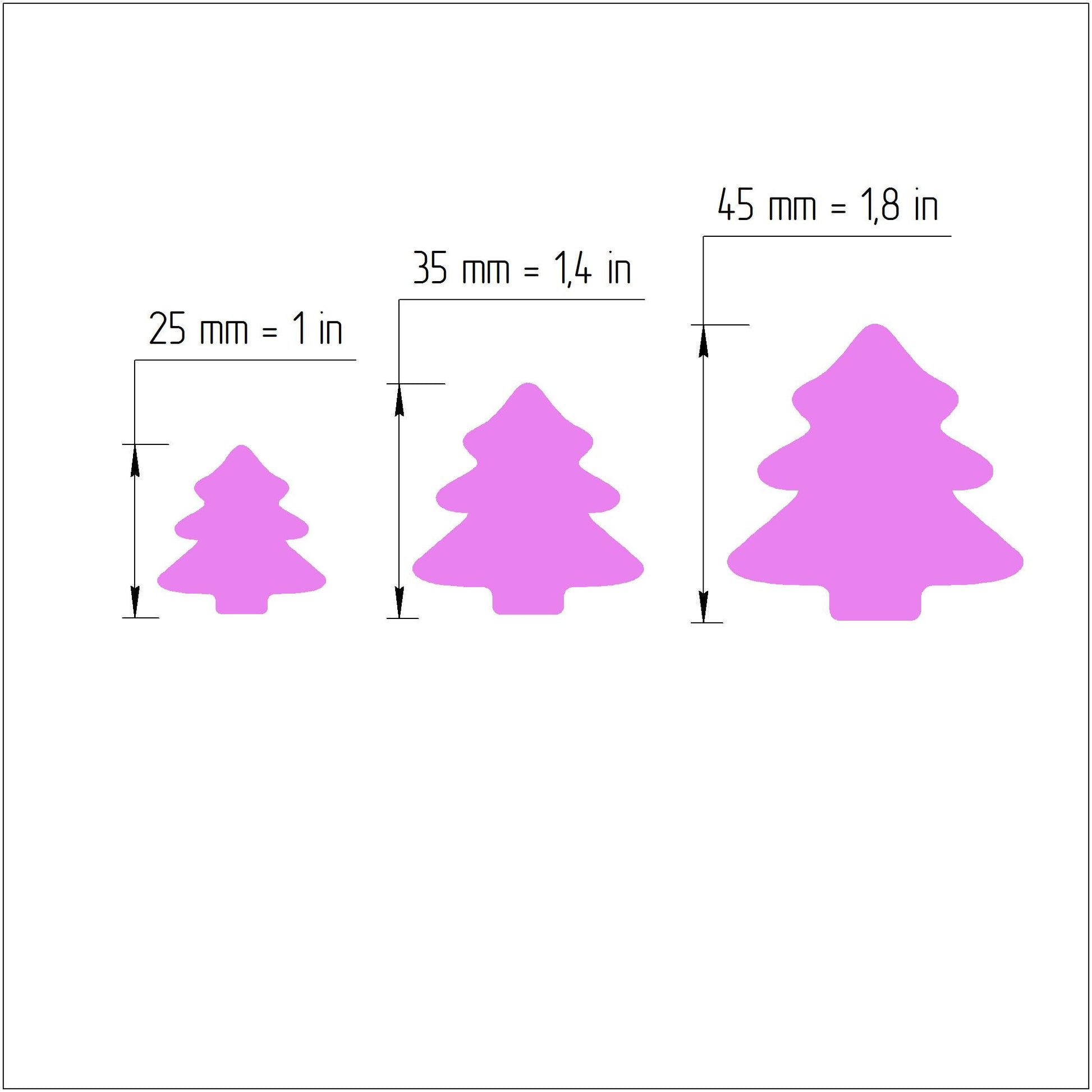 Polymer clay cutter 3D print cutters Jewelry Earrings "Christmas tree" shape plastic cutter - Luxy Kraft