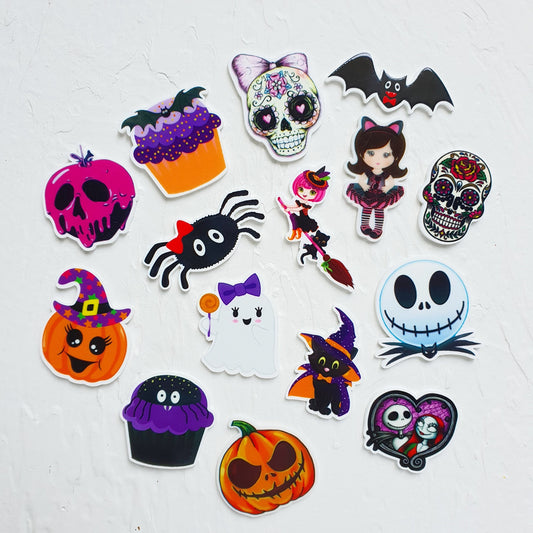 2 pcs Halloween acrylic charms Earrings components Acrylic blanks - Luxy Kraft