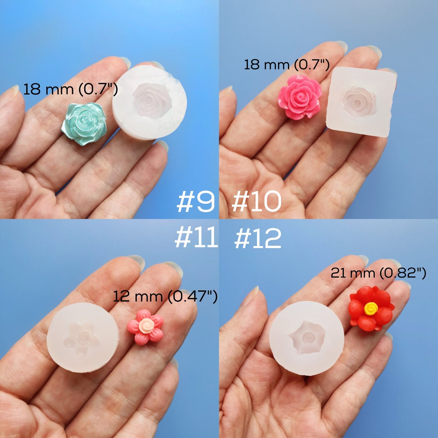 Silicone earrings molds Jewelry mould for resin and epoxy