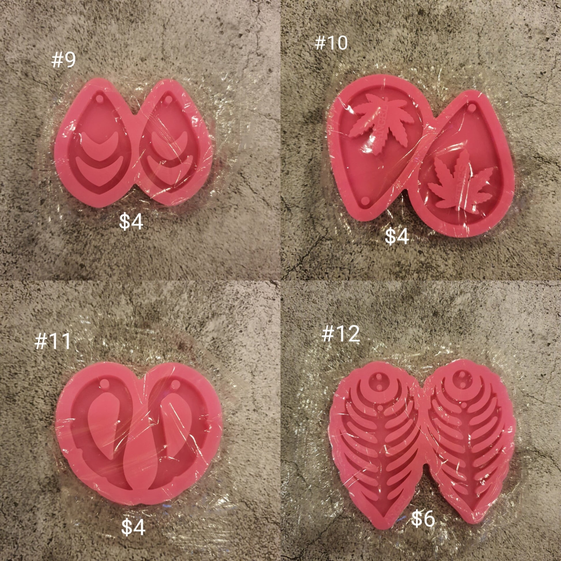 BIG SALE MOLDS Silicone earrings mold Jewelry Resin mould for resin and epoxy