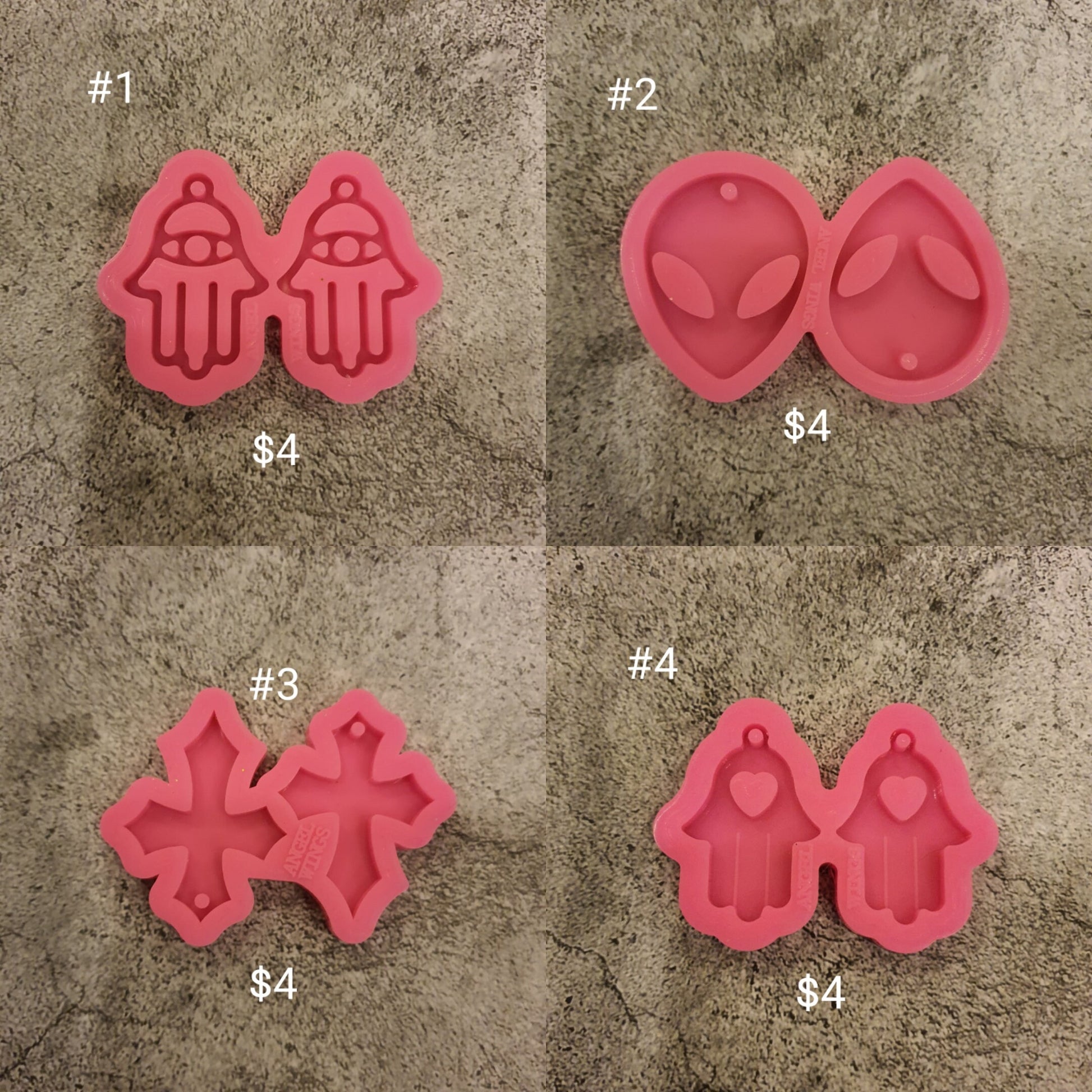 BIG SALE MOLDS Silicone earrings mold Jewelry Resin mould for resin and epoxy