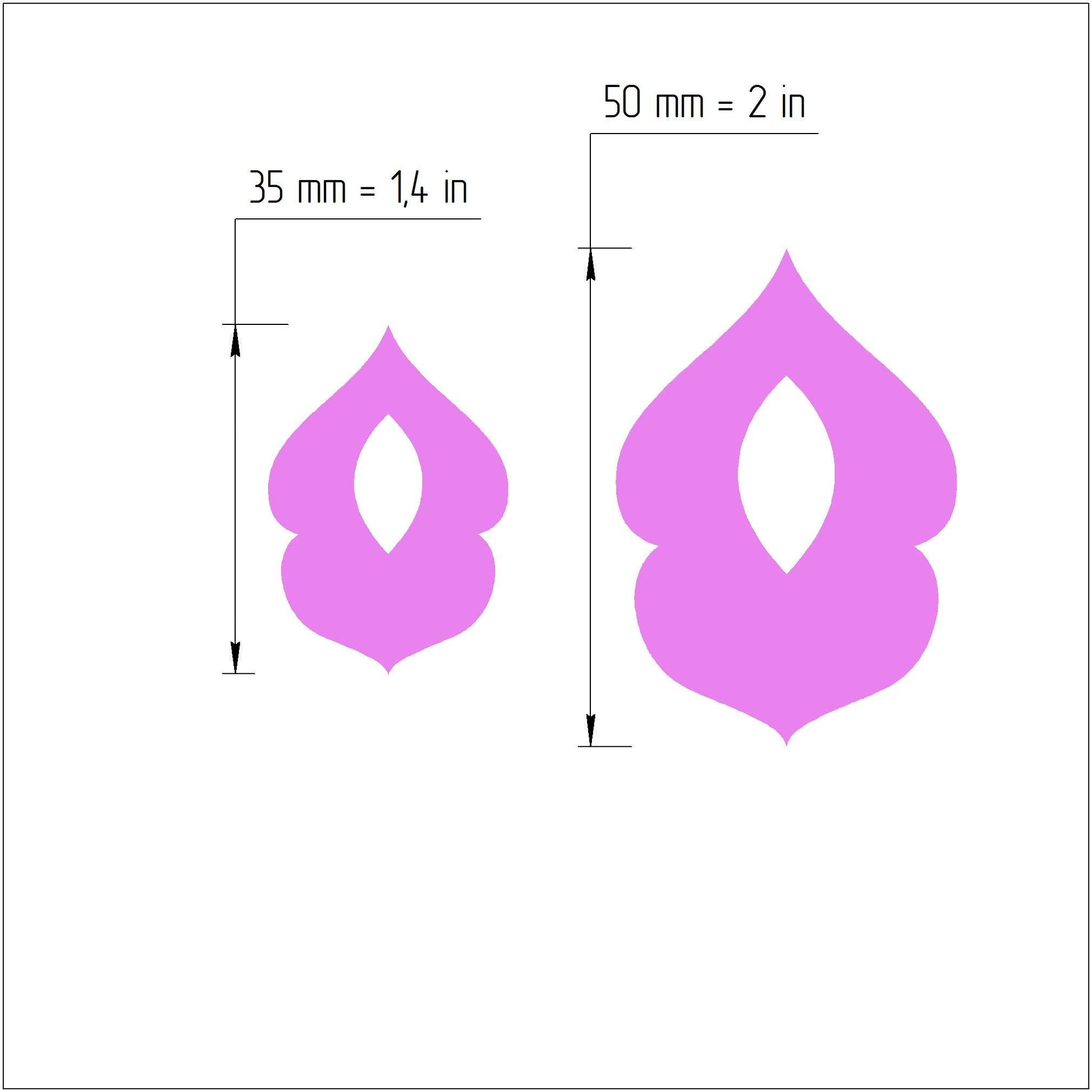 Earrings Polymer clay 3D cutters Geometry Jewelry shape cutter