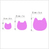 Polymer clay cutter 3D print cutters Jewelry Earrings "Cat" shape plastic cutter - Luxy Kraft