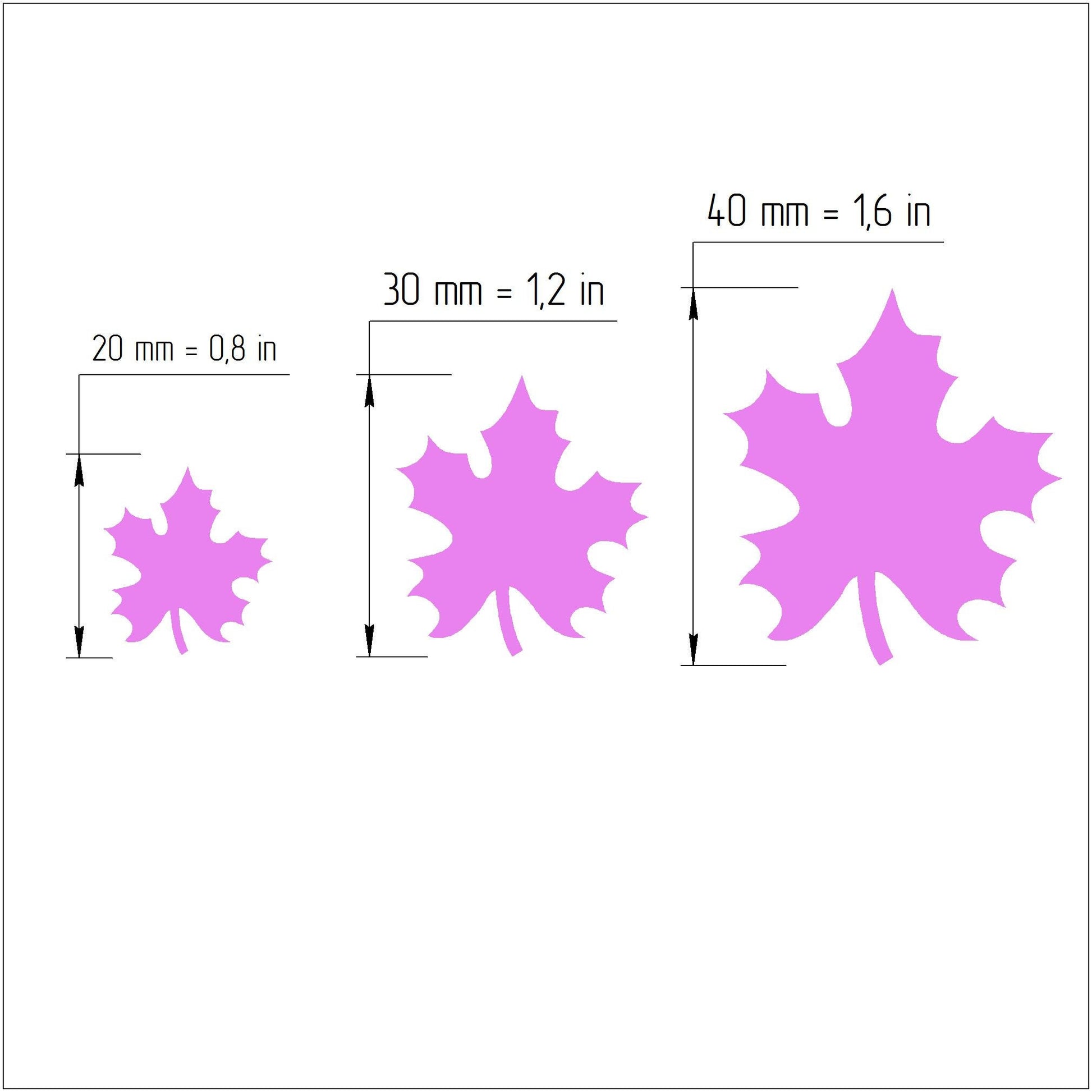 Polymer clay cutter 3D print cutters Jewelry Earrings "Leaf" shape plastic cutter - Luxy Kraft