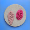 Polymer clay 3D "Leaves" stamp embossing - Luxy Kraft