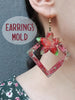 Silicone earrings mold "Flower" Jewelry Resin mould for resin and epoxy - Luxy Kraft
