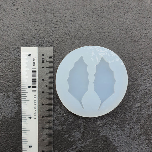 Silicone earrings mold "Holly leaves" Jewelry Resin mould for resin and epoxy - Luxy Kraft