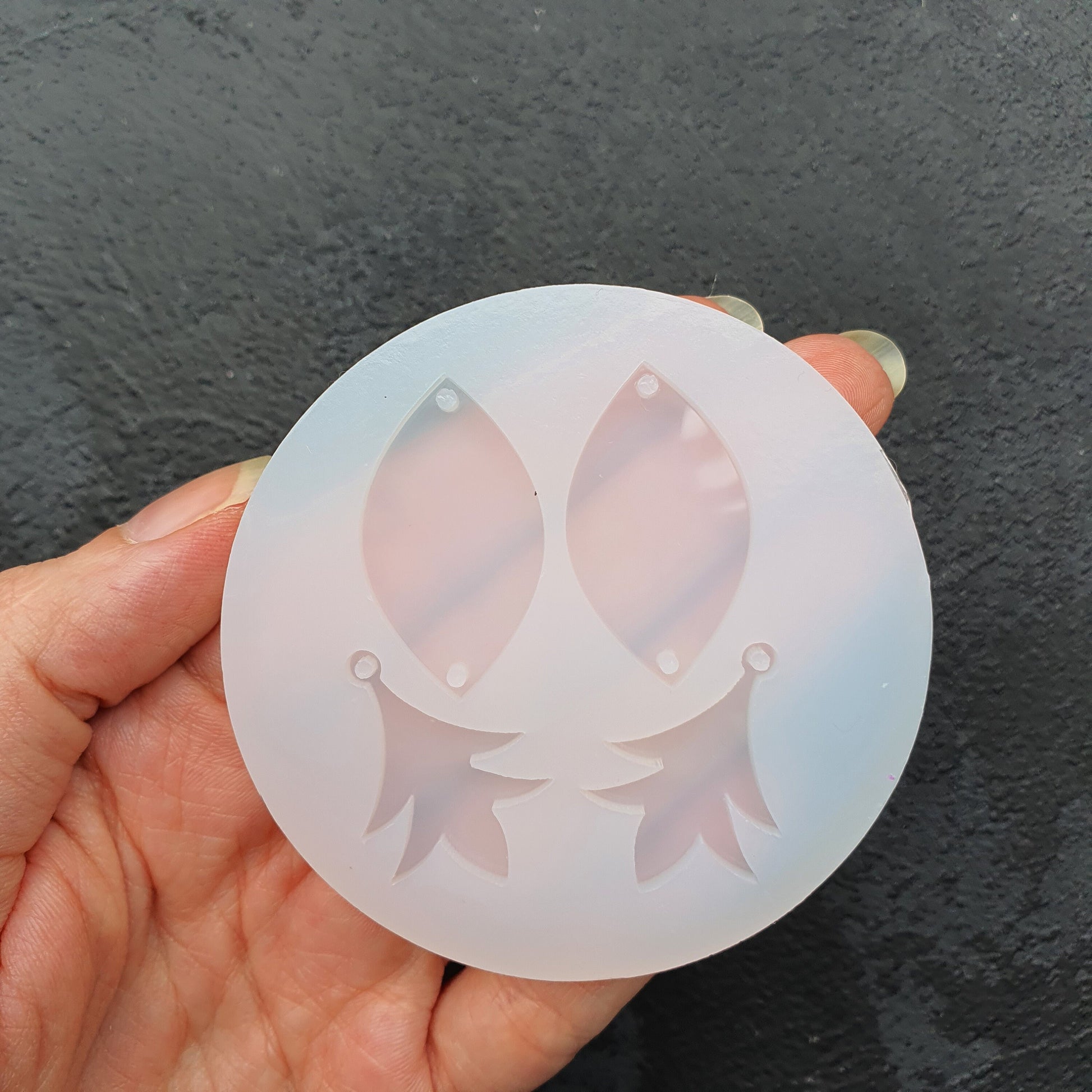 Silicone earrings mold mould for resin and epoxy