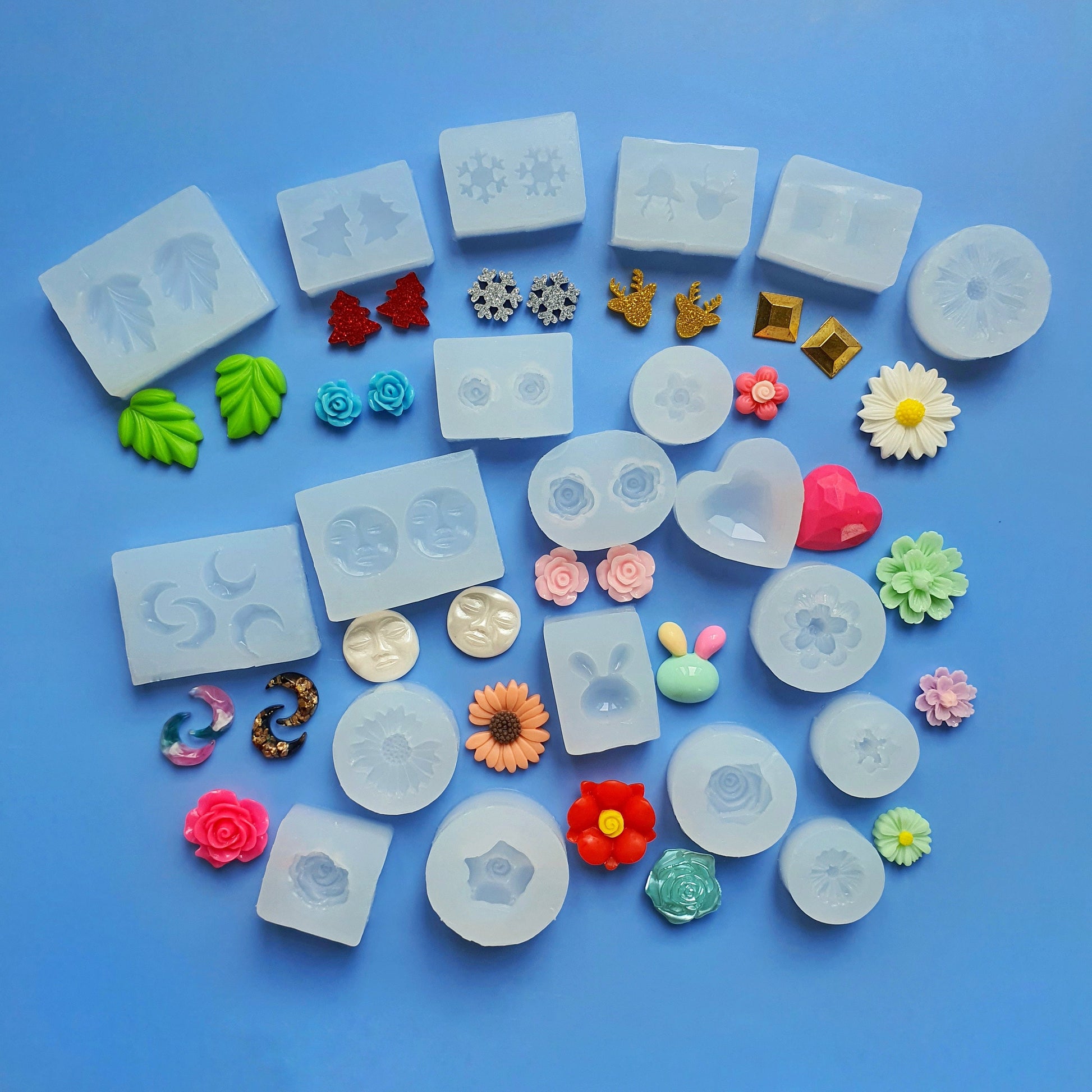 Silicone earrings molds Jewelry mould for resin and epoxy