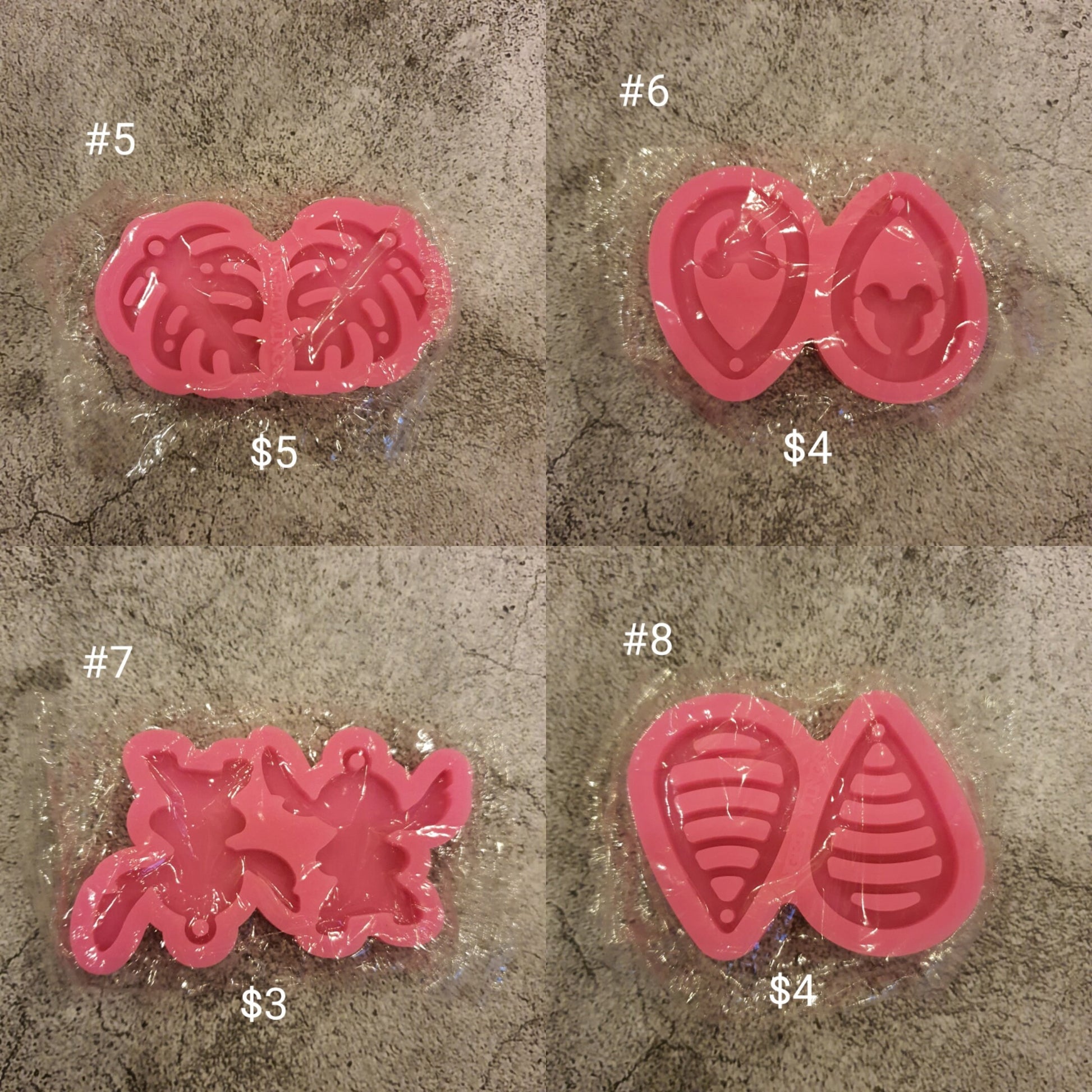 BIG SALE MOLDS Silicone earrings mold Jewelry Resin mould for resin and epoxy
