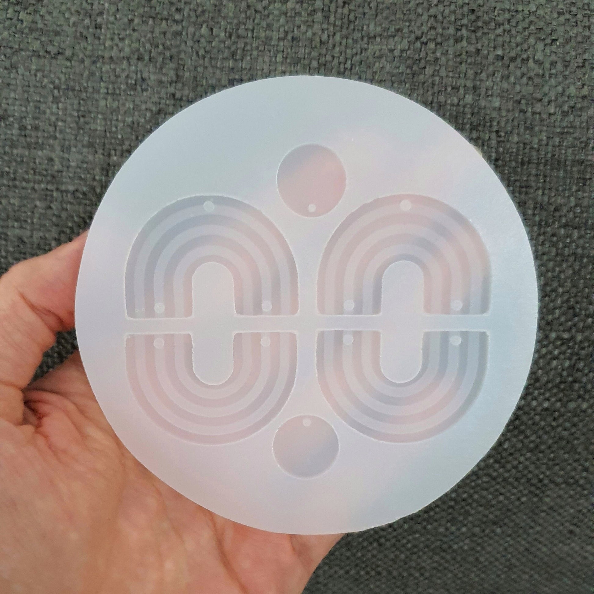 Silicone earrings mold "Arch" mould for resin and epoxy