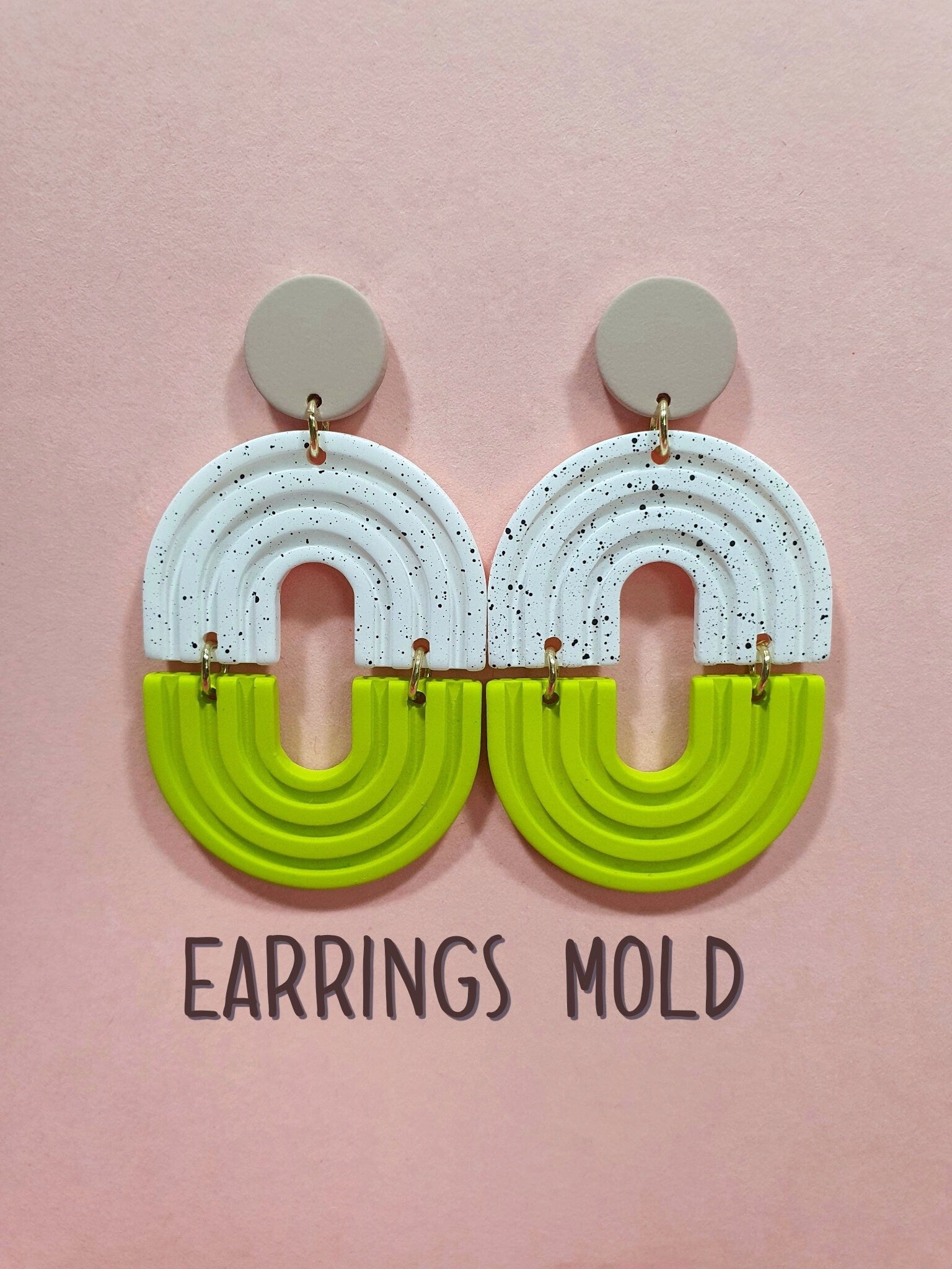 Silicone earrings mold "Arch" mould for resin and epoxy