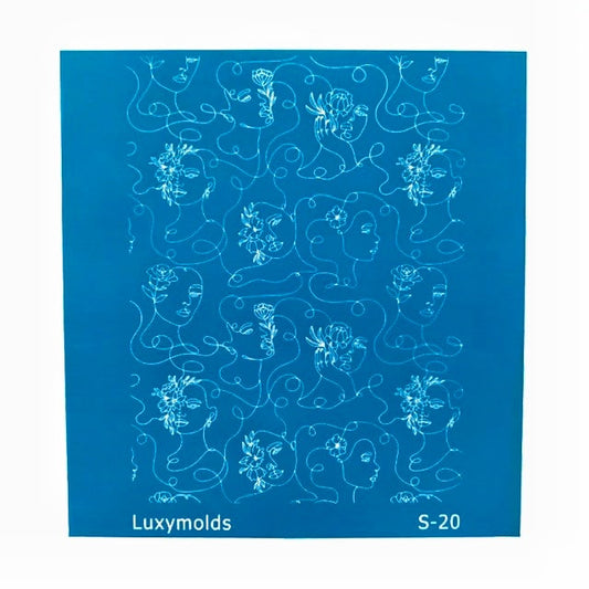 Silk screen stencil for polymer clay "Luxymolds" S-20 - Luxy Kraft