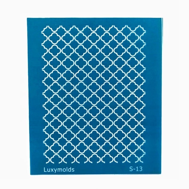Silk screen stencil for polymer clay "Luxymolds" S-13 - Luxy Kraft