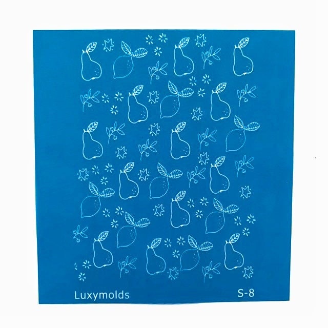 Silk screen stencil for polymer clay "Luxymolds" S-8 - Luxy Kraft