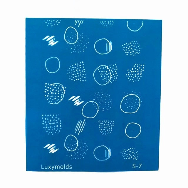 Silk screen stencil for polymer clay "Luxymolds" S-7 - Luxy Kraft
