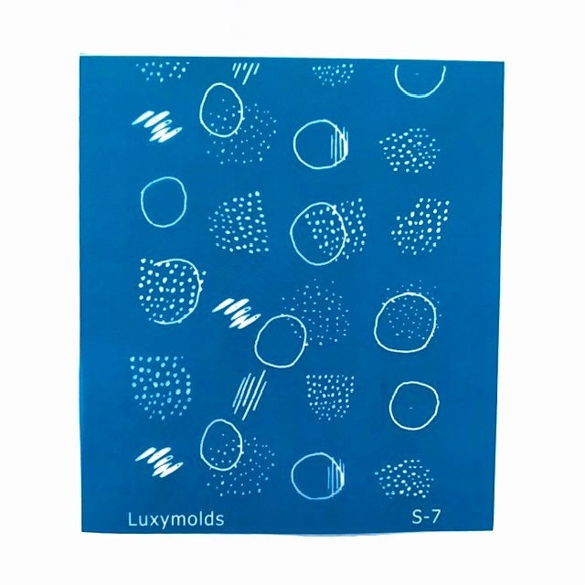 Silk screen stencil for polymer clay "Luxymolds" S-7 - Luxy Kraft