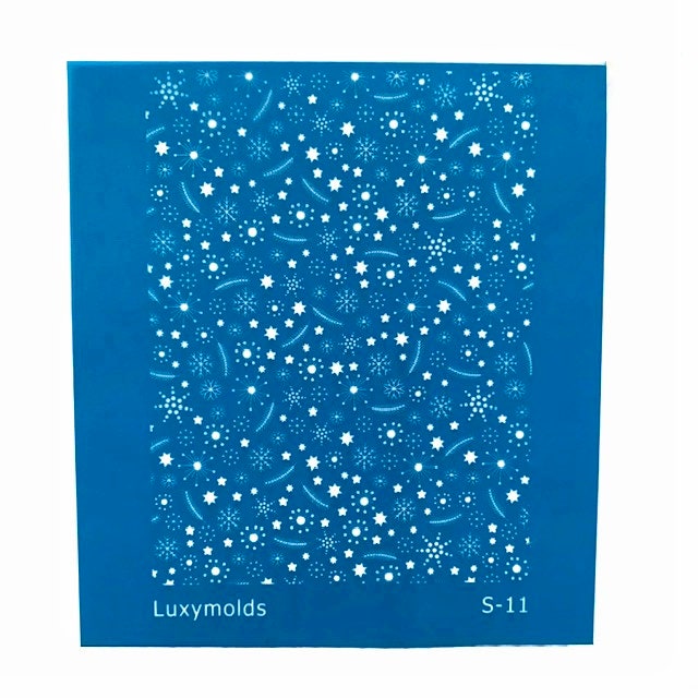 Silk screen stencil for polymer clay "Luxymolds" S-11 - Luxy Kraft