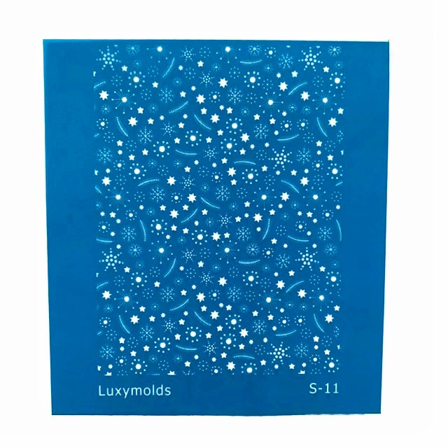 Silk screen stencil for polymer clay "Luxymolds" S-11 - Luxy Kraft