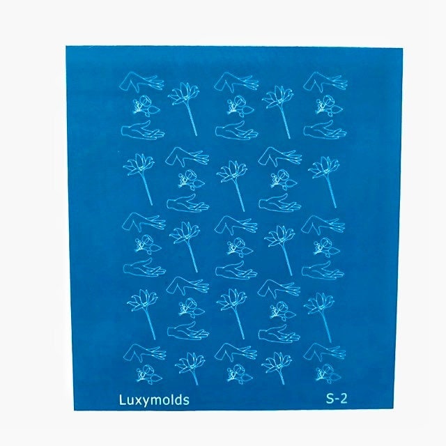 Silk screen stencil for polymer clay "Luxymolds" S-2 - Luxy Kraft